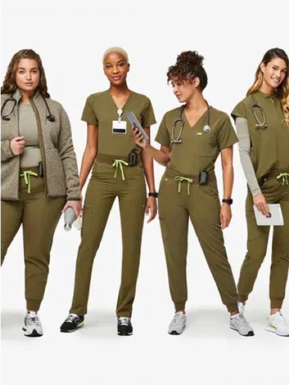 NEW Figs Scrub Set in Martini Olive - Lesage Joggers and Catarina Top